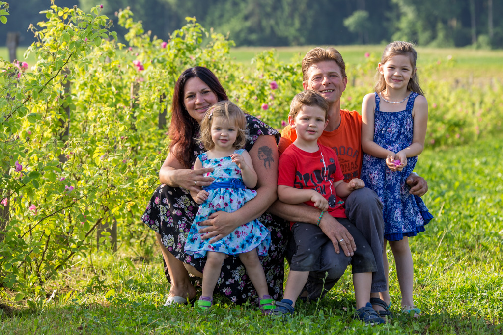 Familie am Rosenfeld in Arnfels
